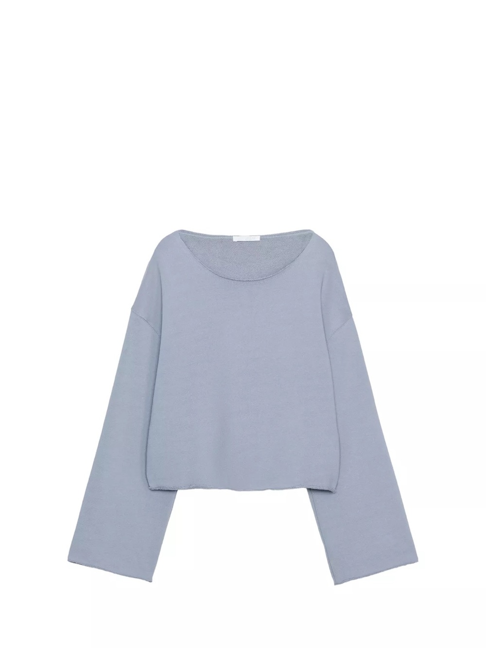 NWOT Zara Boat Neck Sweatshirt in Blue / Gray